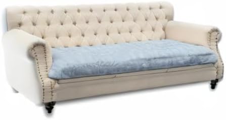 Dogs/Cats Bed Mats, Dog Pad Washable Removable Couch Cover with Anti-Slip Back, Plush Long Fur Mat, Perfect for Small, Medium and Large Dogs.(Light Gray-Bubble, 30"x70")