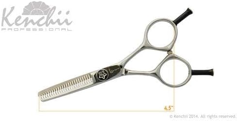 Kenchii Five Star Even Handle Dog Grooming Shears, 25 Tooth Thinner Shears, Light Weight, Heavy Duty Pet Grooming Scissor for Dogs, Cats and Other Animals