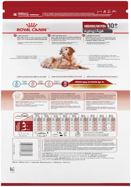 Royal Canin Medium Aging 10+ Senior Dry Dog Food, 30 lb bag