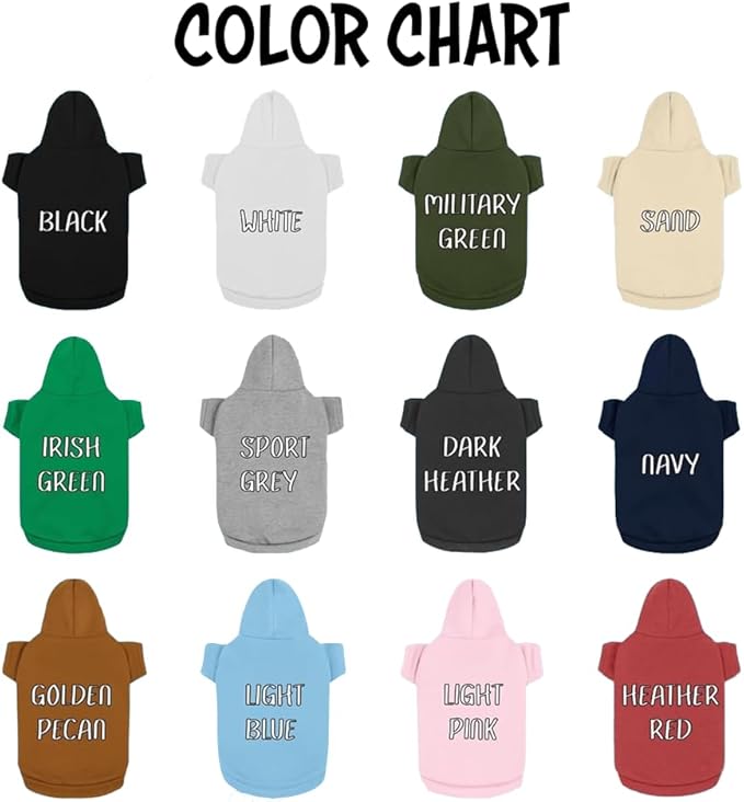 Personalized Name Dog Hoodie, Embroidered Hoodies Pet Name, Custom Puppy Sweater Warm Winter Outfit for Dogs, Bright Puppy Sweatshirt, Unique Pet Birthday Outfit, Gift for Dog Lovers