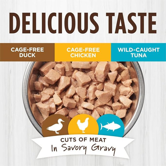 Instinct Healthy Cravings Natural Wet Cat Food Topper, Grain Free Recipe - Variety Pack, 3 oz. Pouches (Pack of 12)