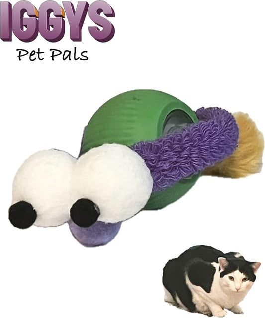 Cat Ball Critter Toy USB Charged Featuring Three Modes Fast Unpredictable Movement,Flipping with led Lights and Sure to Keep Your pet Entertained.