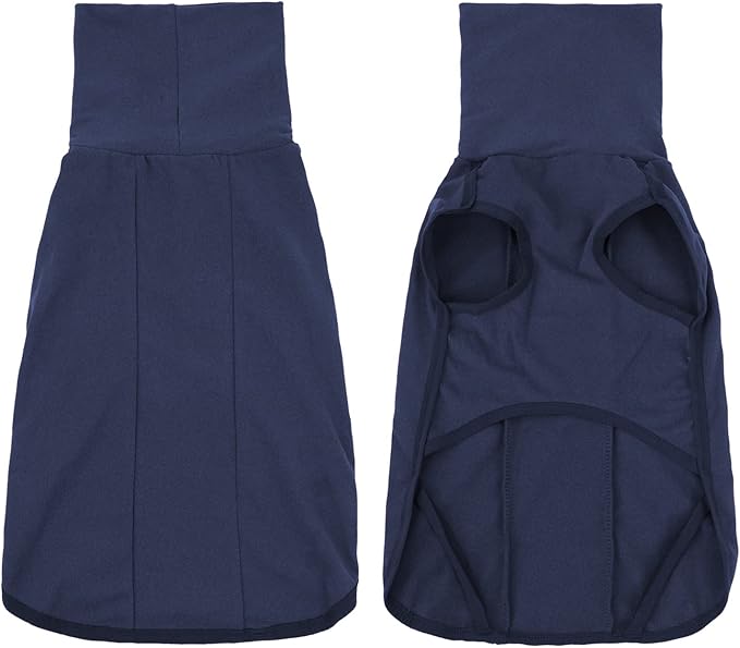 Dog Sweater Pullover Cold Weather Vest for Dogs Dog Sweatshirt & Jacket for Indoor and Outdoor Use (X-Small, Navy Blue)