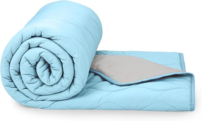 Cooling Blanket for Dogs - Q-MAX>0.4 Waterproof Pet Throw Blanket Bed Cover, Non-Slip Dog Blankets for Couch Protector, Washable Furniture Cover for Summer, Blue,40x60