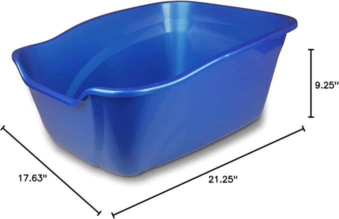 Pureness Giant High Sides Cat Litter Pan, Colors May Vary. CP3HS