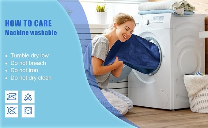 Waterproof Blanket for Bed, Couch, Kids & Pets Protection – Splash-Proof, Spill-Proof, Leakproof Flannel Blanket Reversible Design (Navy Blue & Abyss Green, 60x80)