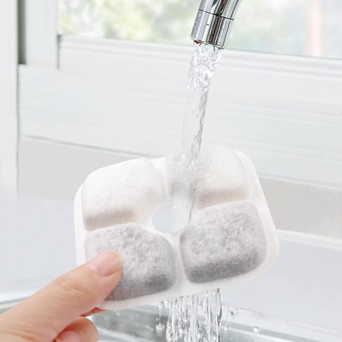 Pet Fountain Filters Replacement Compatible with Catit Cat Water Fountain, Carbon Ion-exchange Resin Cat Water Fountain Filters (12)