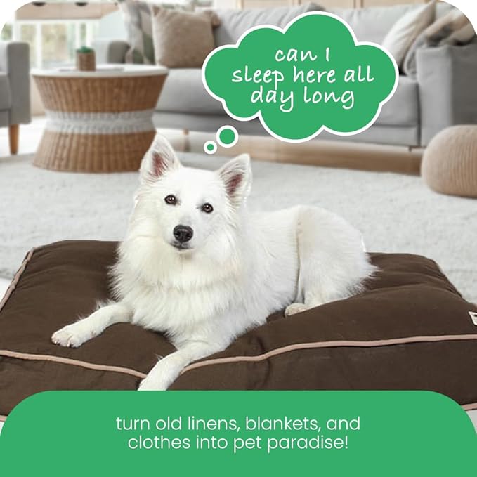 Molly Mutt Huge Dog Bed Cover -Landslide Print - Measures 36”X45”X5’-100% Cotton - Durable - Breathable - Sustainable - Machine Washable Dog Bed Cover