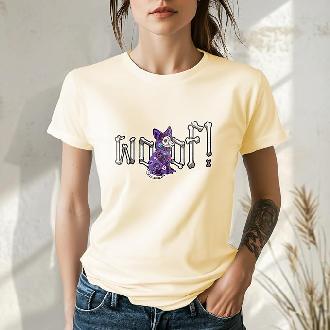 Womens Cotton Short Sleeve Graphic T-Shirts Round Neck Casual Tops for Trendy Fashion Graphic Print Tees
