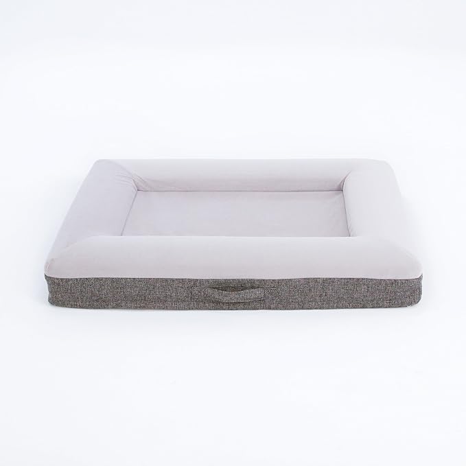 Luxury Essential Orthopedic Memory Foam Dog Bed with Waterproof Liner and Machine Washable Cover with YKK Zippers (Medium 37" L x 30" W x 6" Th)