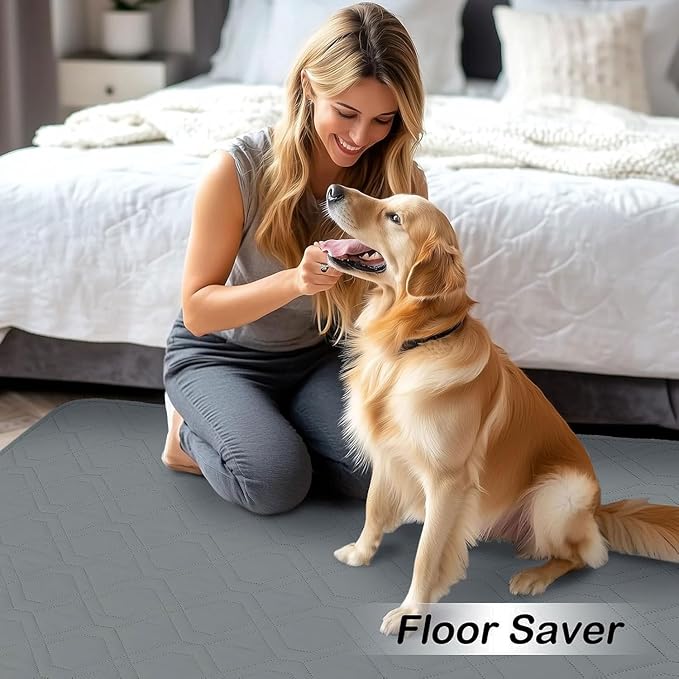 hyha Waterproof Dog Bed Blanket, Soft Pet Blankets, Waterproof Couch Cover for Dogs, Reversible Sofa Covers Washable for Furniture (82x102 Inch, Dark Grey/Dark Grey)