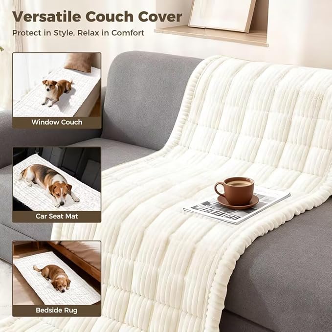 Couch Covers for Dogs, Washable Sofa Couch Cover for Pet, Couchs Covers for Cushion Sofa Pet Friendly, Non Slip Sofa Cover (27.6''*70.9''/60 x 180cm)