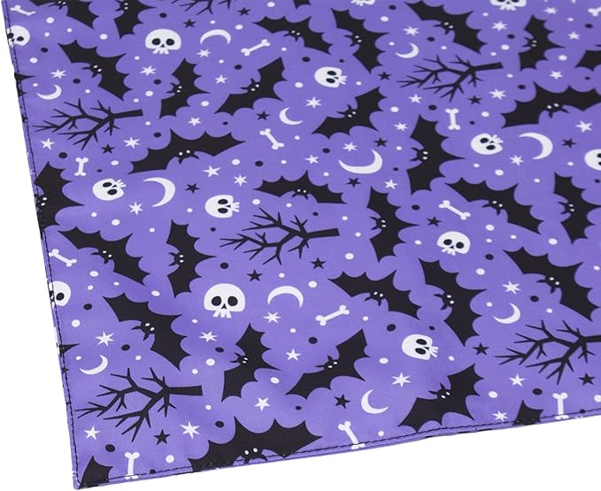 ADOGGYGO 2 Pack Halloween Dog Bandanas, Reversible Triangle Dog Scarf Accessories Halloween Bandanas for Medium Large Dogs Pets (Large)