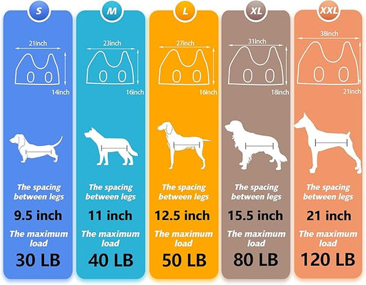 Dog Grooming Hammock - Upgrade Pet Grooming Harness for Nail Trimming (M 40lb), Dog Sling for Nail Clipping, Dog Hanging Holder Hanger for Cutting Nail with Nail Clippers
