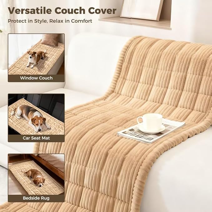 Couch Covers for Dogs, Washable Sofa Couch Cover for Pet, Couchs Covers for Cushion Sofa Pet Friendly, Non Slip Sofa Cover (27.6''*59.06''/60 x 150cm)