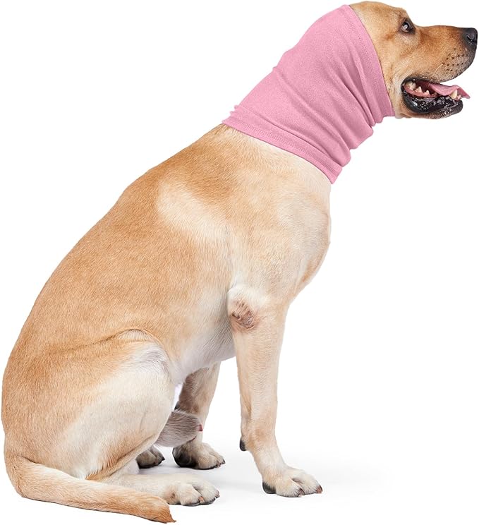 Nanaki Dog Calming Hoodie Ear Wraps for Dogs, Ear Protection Dog Fireworks Ear Head Muffs Dog Warp Anxiety Relief, Dog Hematoma Ear Wrap, Dog Head Cover The Grooming and Force Drying Dog Ear Protector