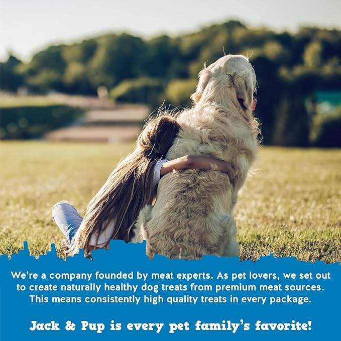 Jack&Pup 12 Inch Standard Bully Sticks for Medium and Large Dogs (10 Pack) Single Ingredient Dog Chew Bully Stick
