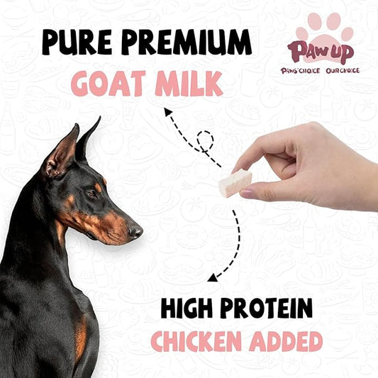 PAWUP Freeze Dried Dog Treats, Goat Milk Yogurt Flavor with Strawberry,Gentle Goat Milk Snacks for Sensitive Stomachs Puppies, 2.8 oz