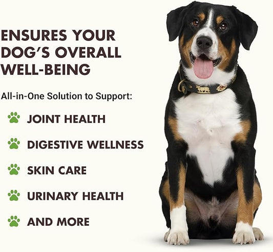 LIQUID-VET Total & Complete Support for Dogs – Joint, Allergy, Digestive & Immune Health – 10 Active Ingredients in 1 - Made for Picky Eaters (8 Fluid Ounces, Chicken)