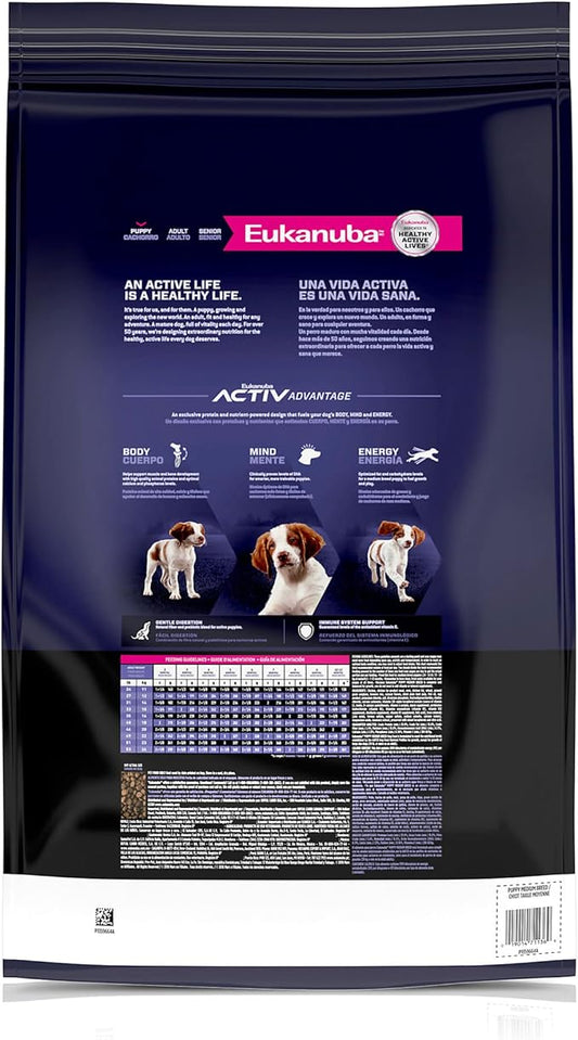 Eukanuba Puppy Medium Breed Dry Dog Food, 4.5 lb Bag