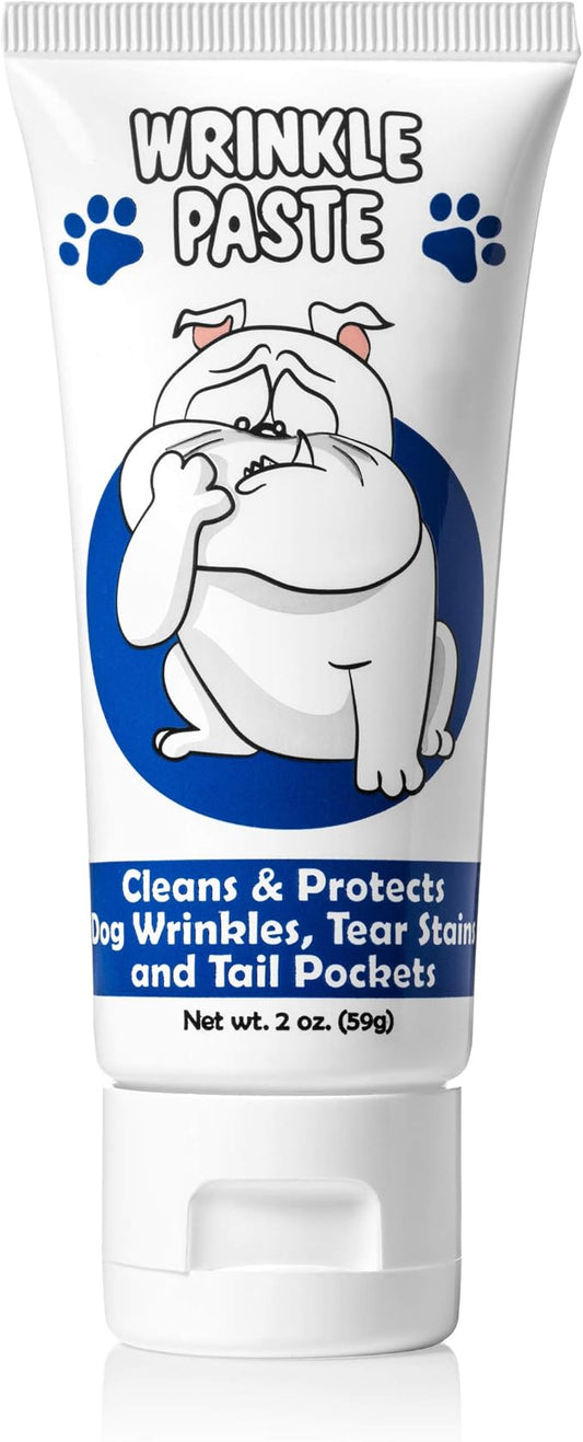 Squishface Wrinkle Paste & Flexible Silicone Dog Wrinkle Cream Applicator Bundle - Softer, Cleaner Way to Apply Wrinkle Paste to Your Dog's Face - Great for All Breeds!