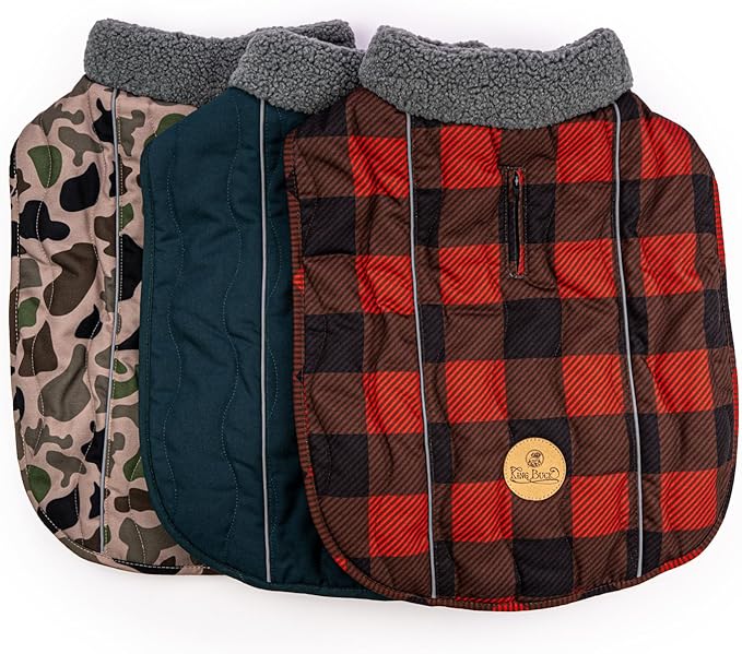 King Buck Quilted Dog Jacket, Deep Teal, M/L, KB-QJKT-DT-M/L-1