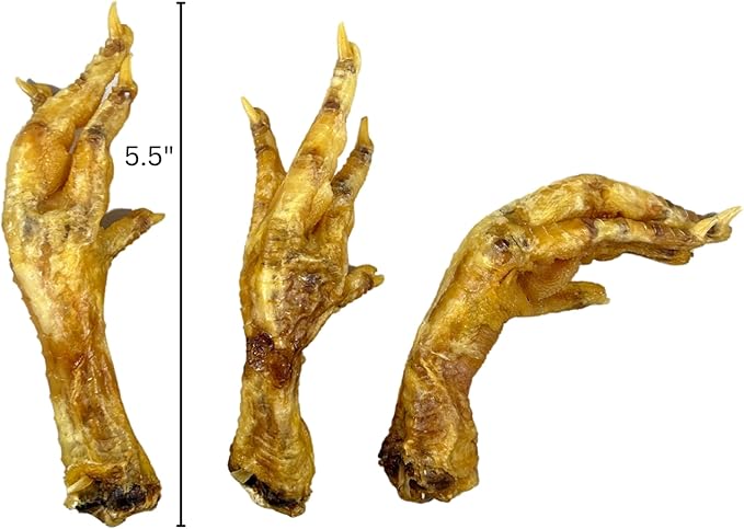 Farmland Traditions Chicken Feet Dog Treats, Single-Ingredient, Natural Dog Dental Treats, Made in The USA, 2.1 Pound Bag