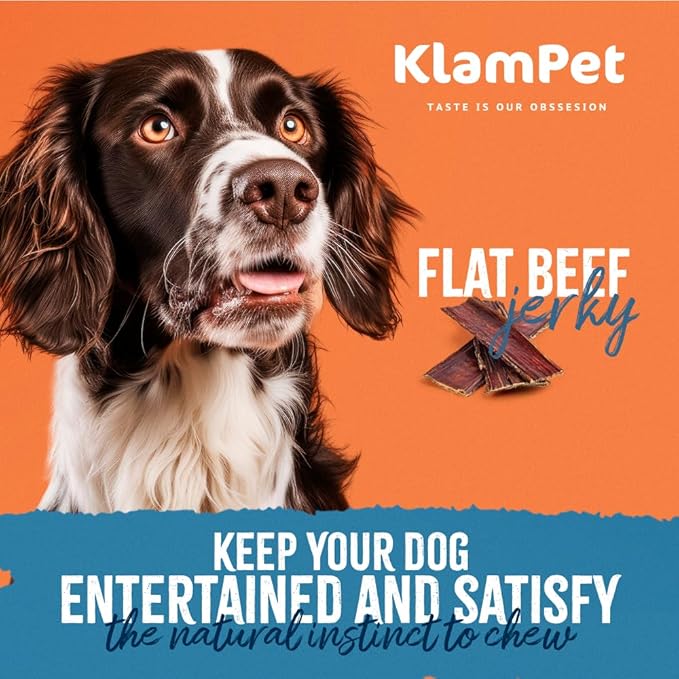 6-Inch Flat Beef Jerky for Dogs – 15 Pack | Single-Ingredient Esophagus Chews | All-Natural, High-Protein, Grain-Free, Promotes Dental & Joint Health | Long-Lasting Dog Treats for All Breeds