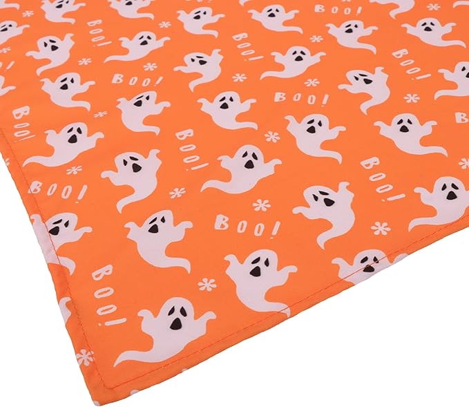 ADOGGYGO 4 Pack Halloween Dog Bandana, Pumpkin Ghost Dog Scarf Bib, Pet Halloween Bandanas Costume Accessories for Medium Large Dogs (Large)