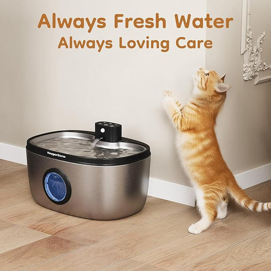 Keygarzone Cat Water Fountain Filter: Replacement for ZCW001, 6 Pack Pet Water Fountain and Pump Filters for Cats & Dogs, 5-Layer Activated Carbon Filters