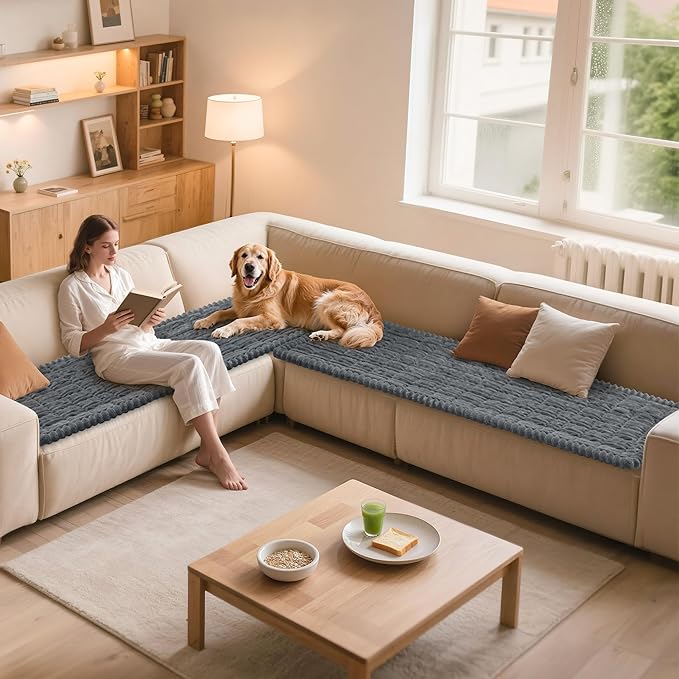 Pet Couch Covers for Dogs Washable Couch Protector for Cushion, Dog Friendly Furniture Covers Protector