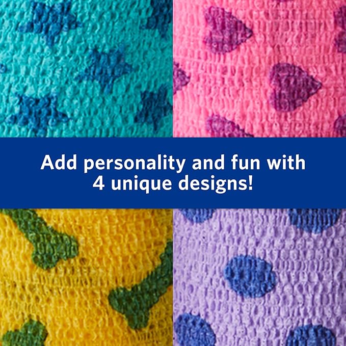 Petflex Pet Pack – Flexible Self-Adhesive Bandage for Wound Care – First Aid Wrap for Small Animals Like Dogs, Cats, & Other House Pets - 2 inch, 36 Rolls