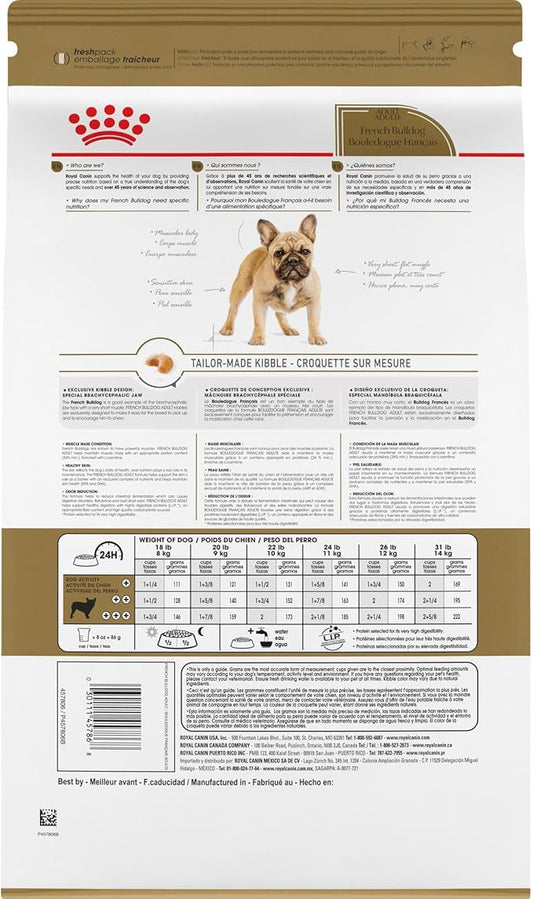 Royal Canin Breed Health Nutrition French Bulldog Adult Dry Dog Food, 6 lb Bag