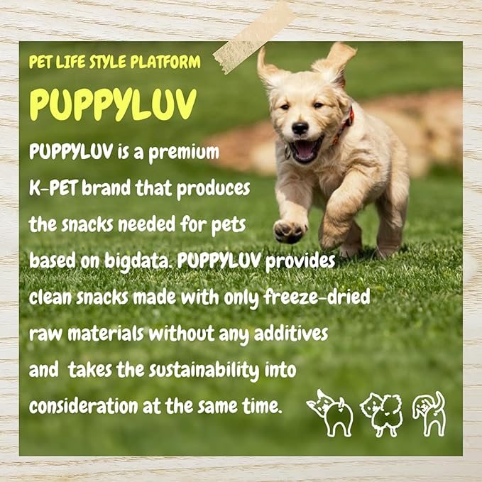 Puppyluv Freeze Dried Pumpkin Treats for Dogs & Cats - Natural Training Treats, 2.0oz