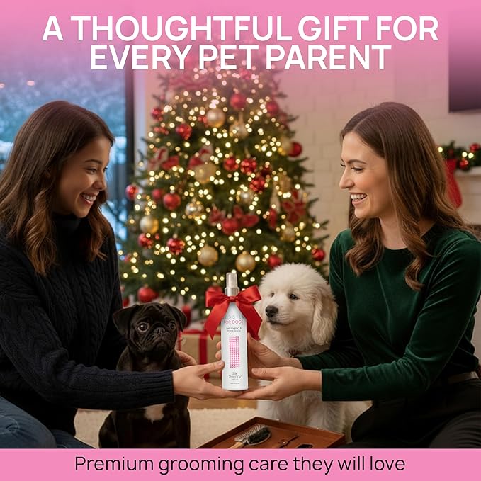 BioSilk Therapy Detangling Plus Shine Protecting Mist for Dogs | Best Detangling Spray For All Dogs and Puppies