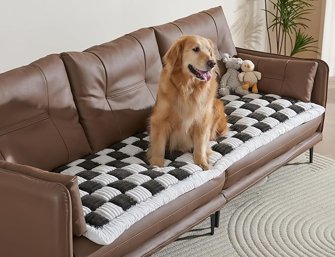 Couch Cushion Cover for dogs Sofa Cover Washable Pet Love Seat Couch Covers for Sofa Slipcovers Couch Protector Blanket for Dogs Sofa Cushion Covers for Pets Washable Pad Black 70x180cm/27.6x70.9in