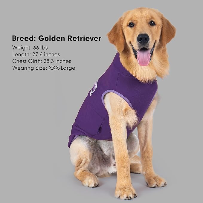 cyeollo Fleece Dog Sweater, Turtleneck Dog Sweatshirt Stretchy Pullover Fleece Vest Warm Winter Fall Clothes for Small Dogs Boy Girl Pet Apparel, Purple M