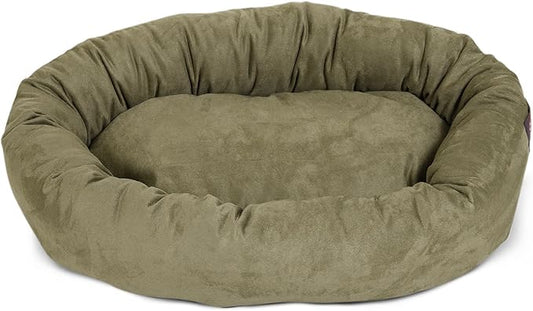 Majestic Pet Villa 32 Inch Shredded Memory Foam Dog Bed for Medium Sized Dog 32x23x7 Inch–Orthopedic Pet Bed - Washable Medium Puppy Mat with Head Support-Vintage