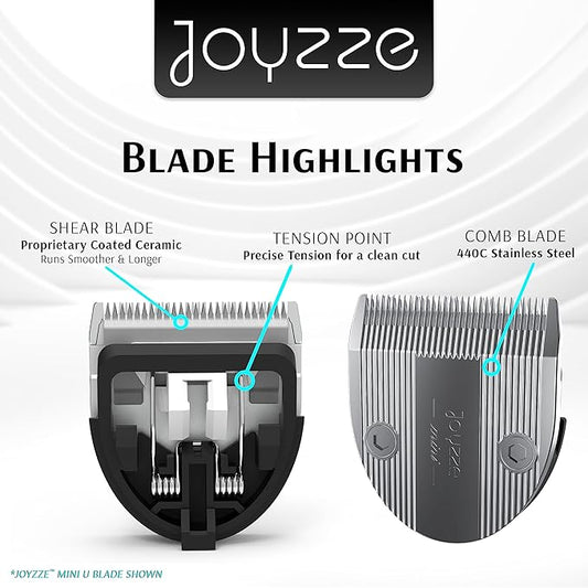 M Series Clippers Blades - Premium Quality, Compatible with Hornet Mini Clippers Only - Achieve Professional Pet Grooming,Ideal for Trimming and All Hair Types (Mini U Blade)
