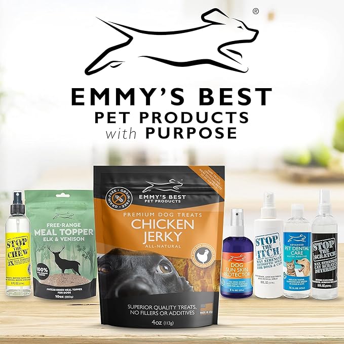Emmy's Best EBPP Chicken Jerky Dog Treats Made in USA - 100% Natural Jerky Treats Made with Real Chicken for Medium Dogs, Large and Small Dogs - 4oz Bag