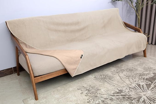 Catalonia Waterproof Blanket for Bed Intimacy, Reversible Fleece Bed Sofa Cover, Washable Liquid Proof Furniture Protector