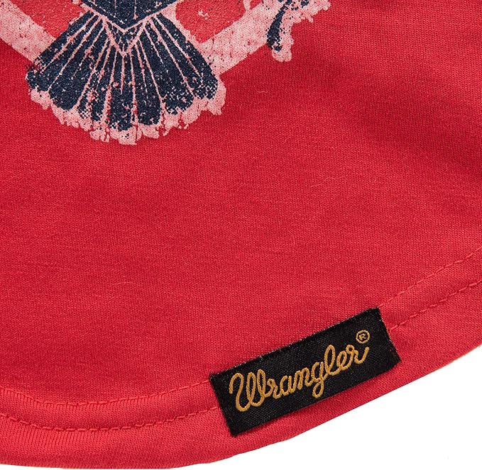Wrangler Rope Shield Logo TEE RED XS