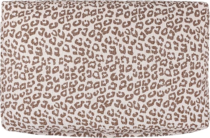 DBD3001E-L Mabel 41" x 25.5" Designer Modern Ultra Soft Reversible Plush Rectangular Pet Bed with Washable Cover, Modern Leopard