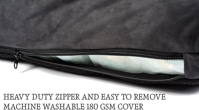 5-inch Thick Orthopedic Dog Bed | Pure Premium Shredded Memory Foam Ideal for Aging Dogs | Waterproof Removable Washable Cover