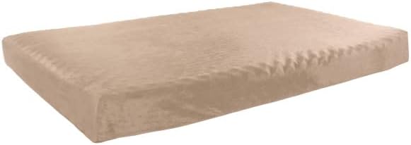 PETMAKER Memory Foam Dog Bed - 2-Layer Orthopedic Pet Pad with Machine Washable Cover - 37x24 Pet Bed for Large Dogs (Tan)