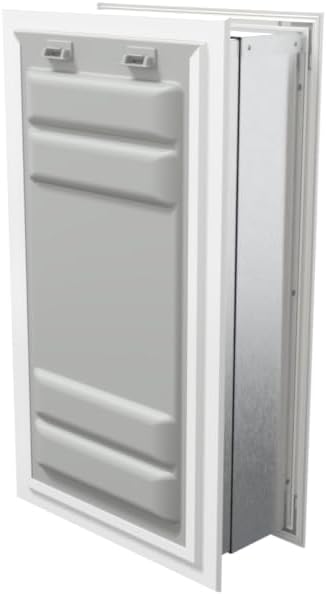 Endura Flap Pet Door for Walls in White | Energy-Efficient Double Flap Design for Wall Installations | All-Weather Protection with All-Metal Telescoping Tunnel | White, XXL, Double Flap