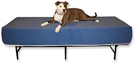 Dog Bed Mattress Extender for King Beds - Customizable Elevated/Raised Foam Dog Bed - Multiple Height & Color Options - Dog Bed Extension of Human Mattress (12" Height Dog Bed, White)
