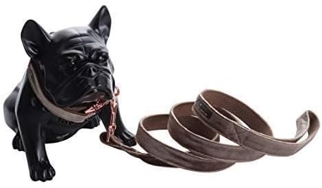 ARING PET Dog Collar and Leash, Velvet Dog Collar and Leash Set, Soft & Comfy, Adjustable Collars for Dogs