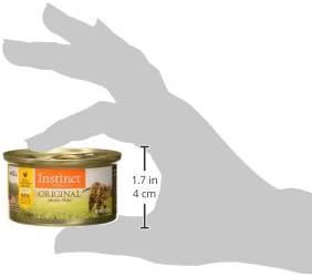 Instinct Original Pate Wet Cat Food, Grain Free Recipe - Real Chicken, 3 Ounce (Pack of 24)