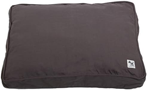 Molly Mutt Sheepy Wool Crate Pad, 100% Cotton Canvas Cover with Soft, Supportive, & Temperature-Regulating 100% Natural Wool-Filled Insert Dog Bed, Crate Mat, I'm A Realist, 42" x 28" x 2.5"